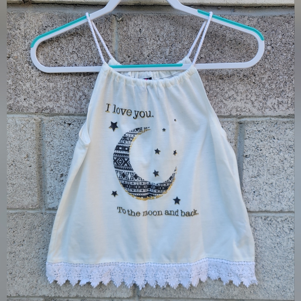 Ransom Girl Cute Moon Saying Top